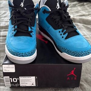 Air Jordan 3 Retro Powder Blue — Men’s Size 10.5